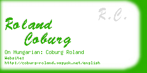 roland coburg business card